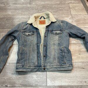 VTG 90s Levi's Original Sherpa Trucker Jacket Mens M